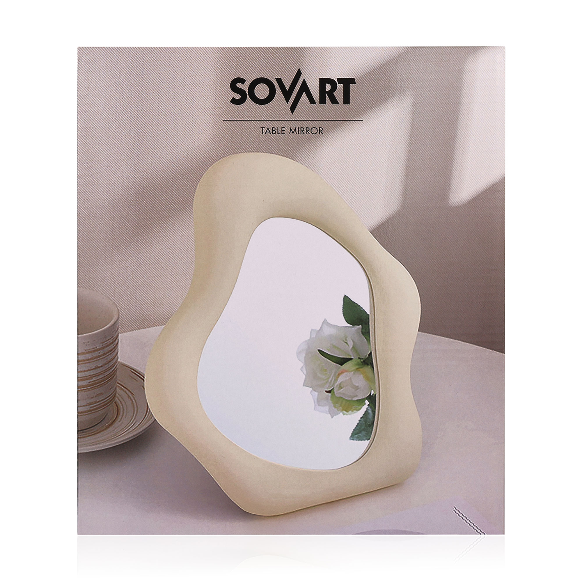 Дзеркало настільне Sovart розмір 25.5*22 см